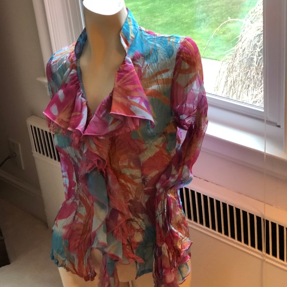 Crinkle blouse by MK Solo - Picture 1 of 4